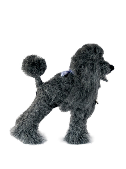 Poodle Dog: Felted Alpaca Sculpture