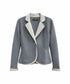 Pretty Gray & Silver Jacket - Lanart Alpaca