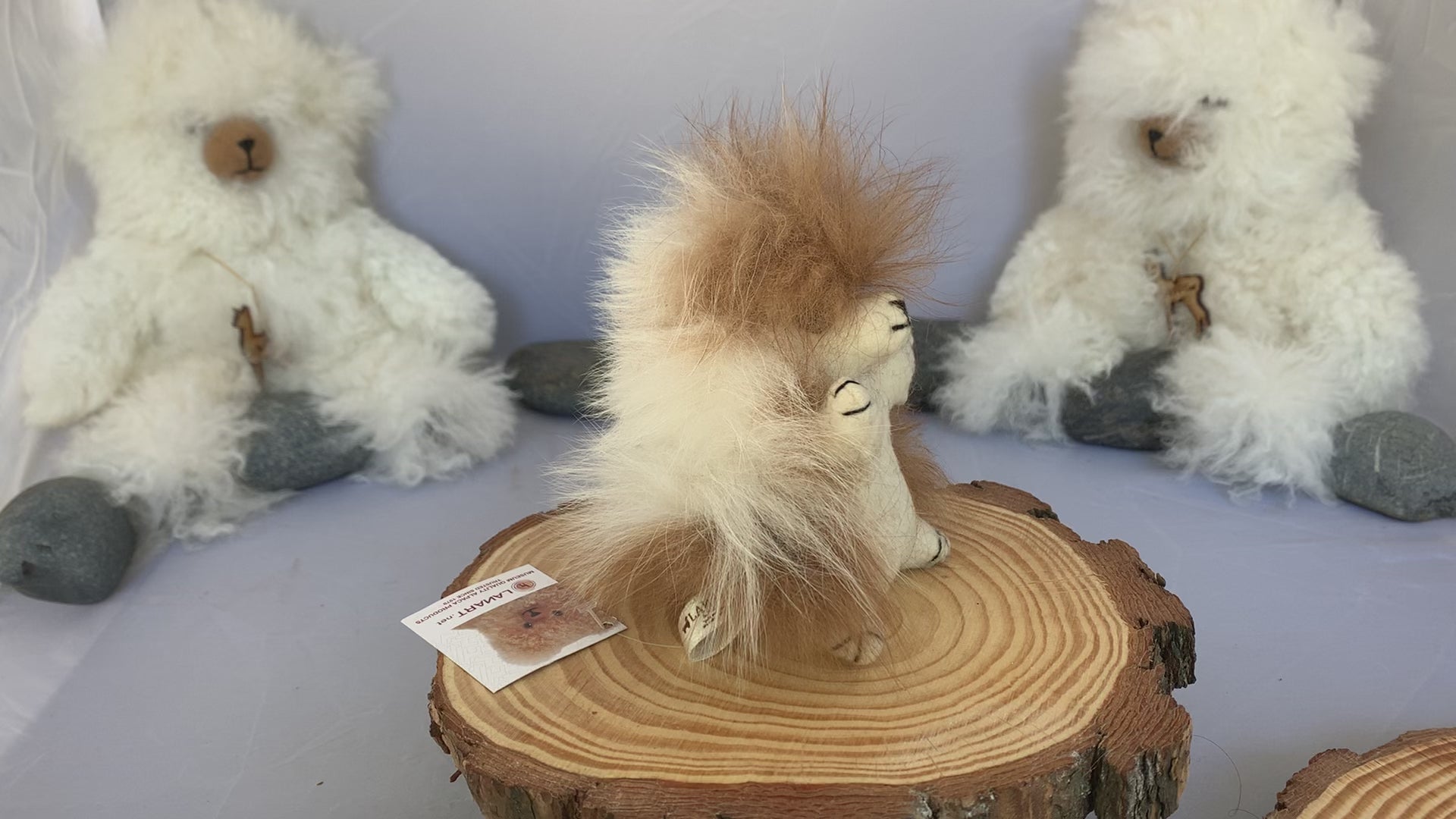 Chico Hedgehog – Plush Toy Made from Real Alpaca Fur Lanart