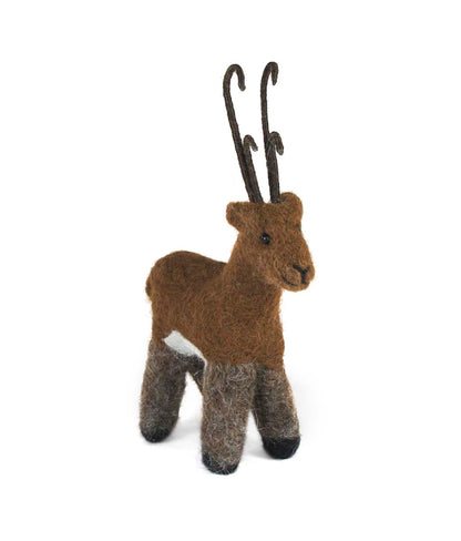 Reindeer: Wildlife Felted Alpaca Sculpture