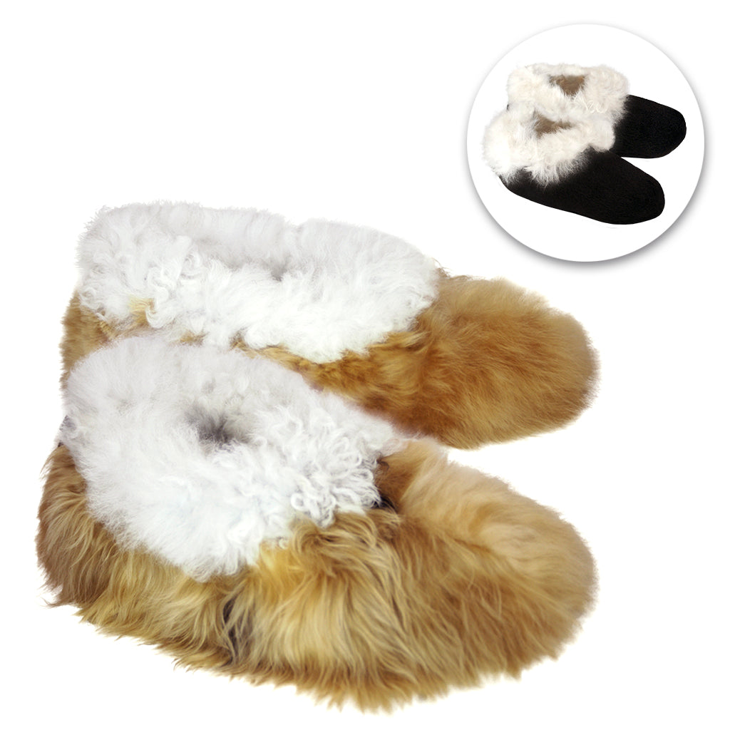 Reversible Fur House Slipper