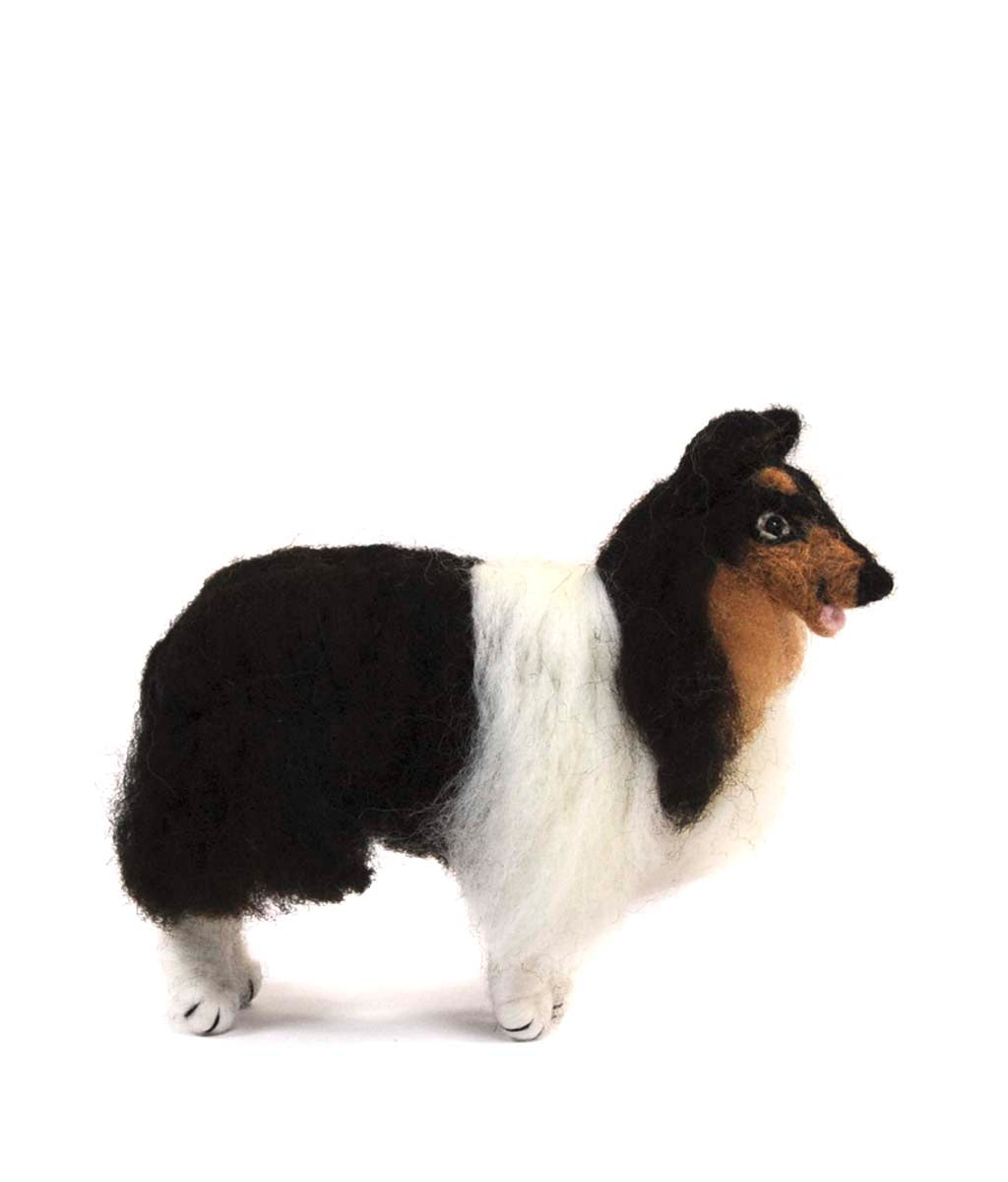Rough Collie Dog: Felted WoolPaca