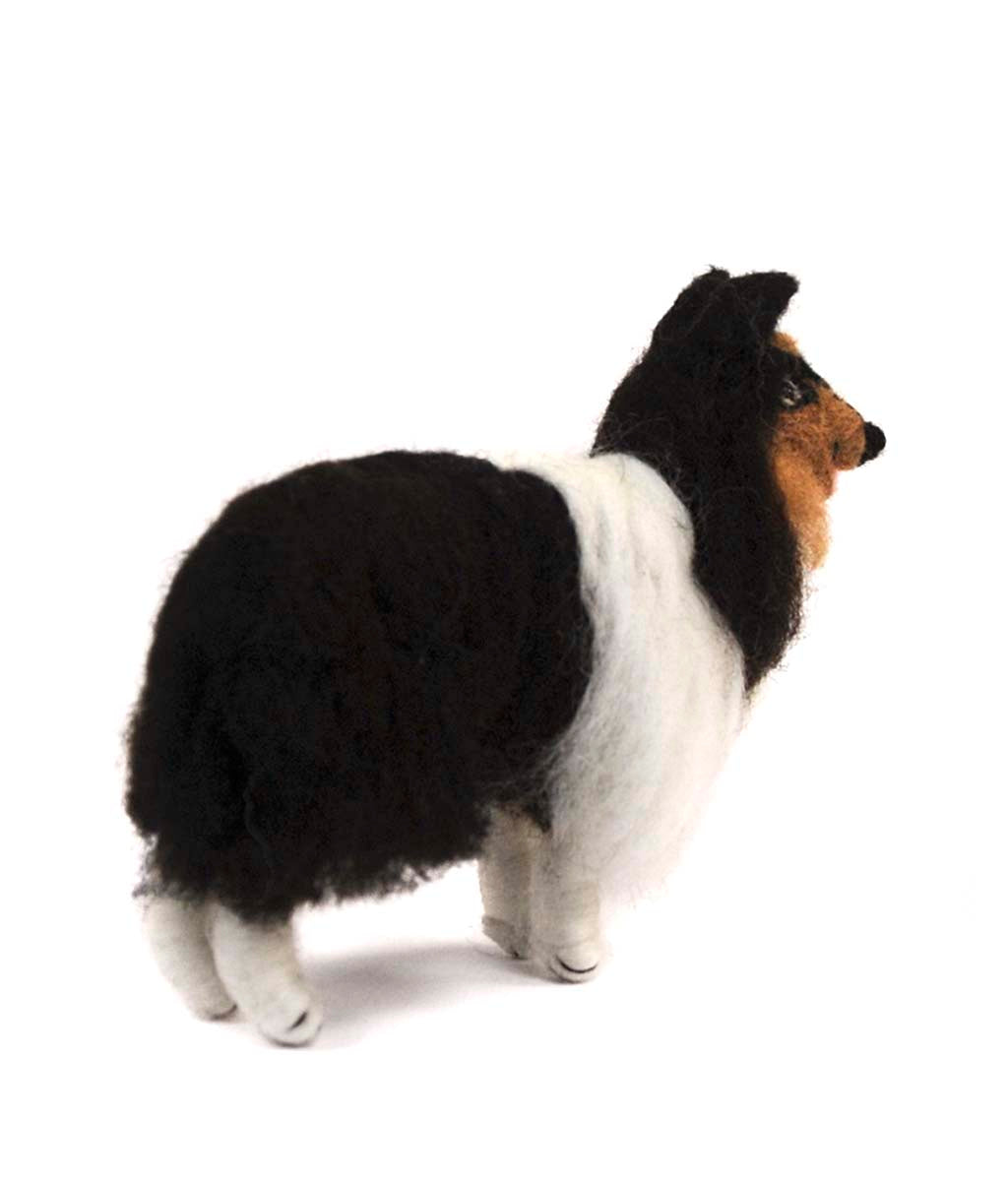 Rough Collie Dog: Felted WoolPaca