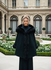 Royalty Fur Hooded Cape - Lanart Alpaca