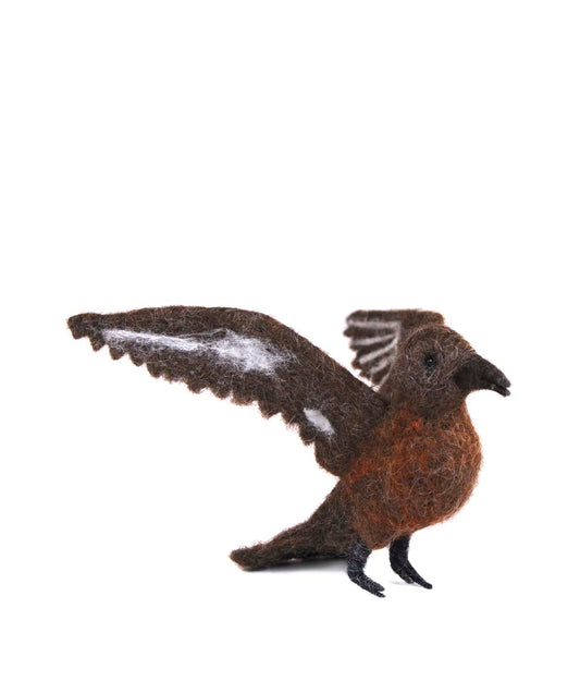 Skua: Felted Alpaca Bird