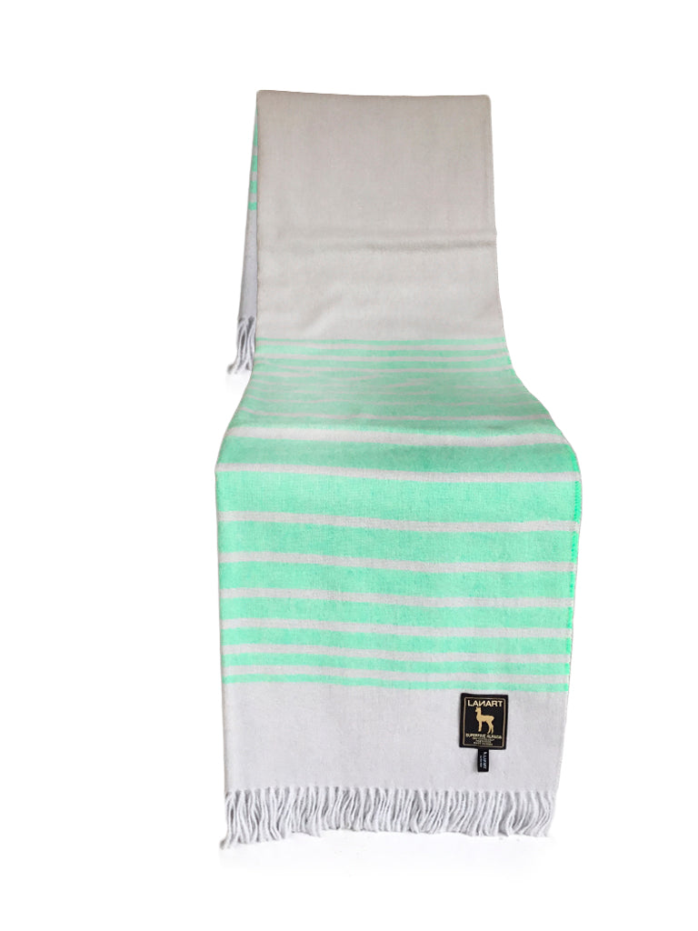 Slow Tide Alpaca Throw-Jade