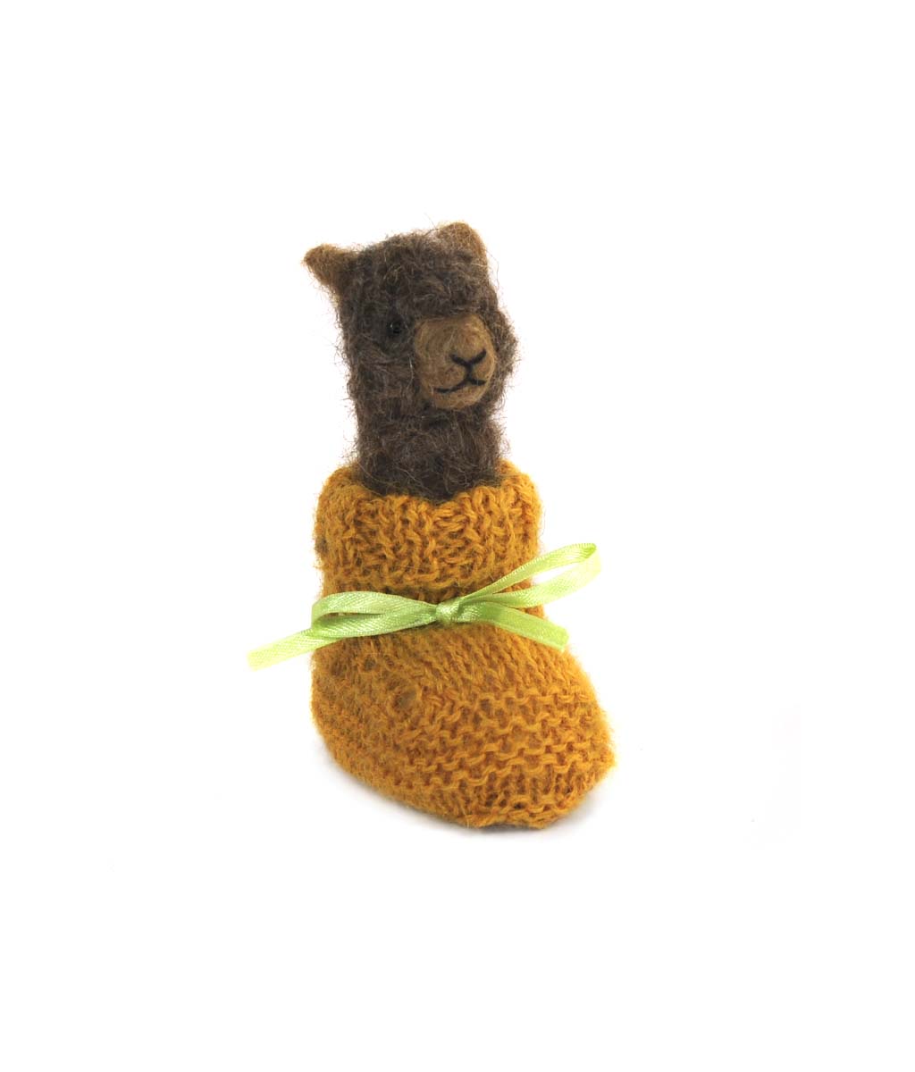 Sweet Alpaca Fiber Sculpture