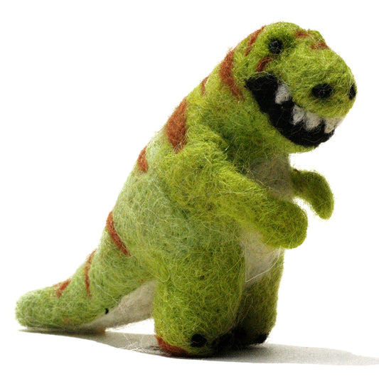 T-Rex Dinosaur: Felted Alpaca Sculpture