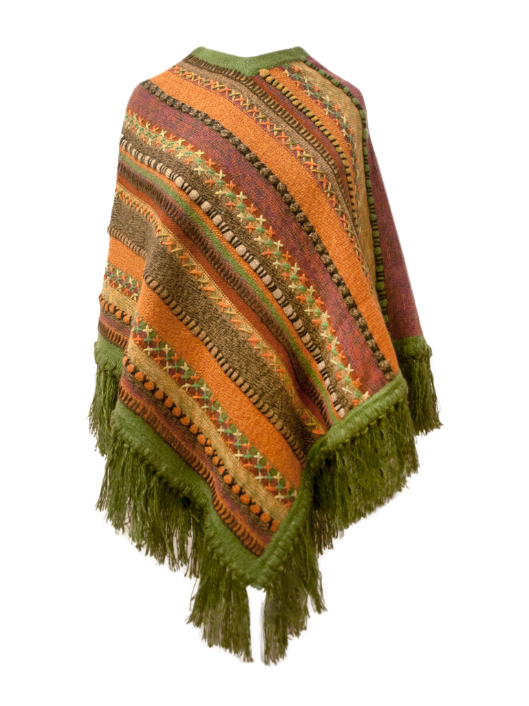 Tapestry Weave Poncho