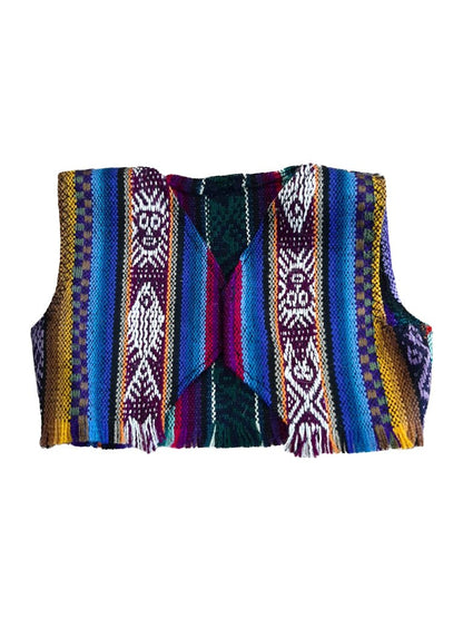 Teddy Bear Ethnic Vest - Lanart Alpaca
