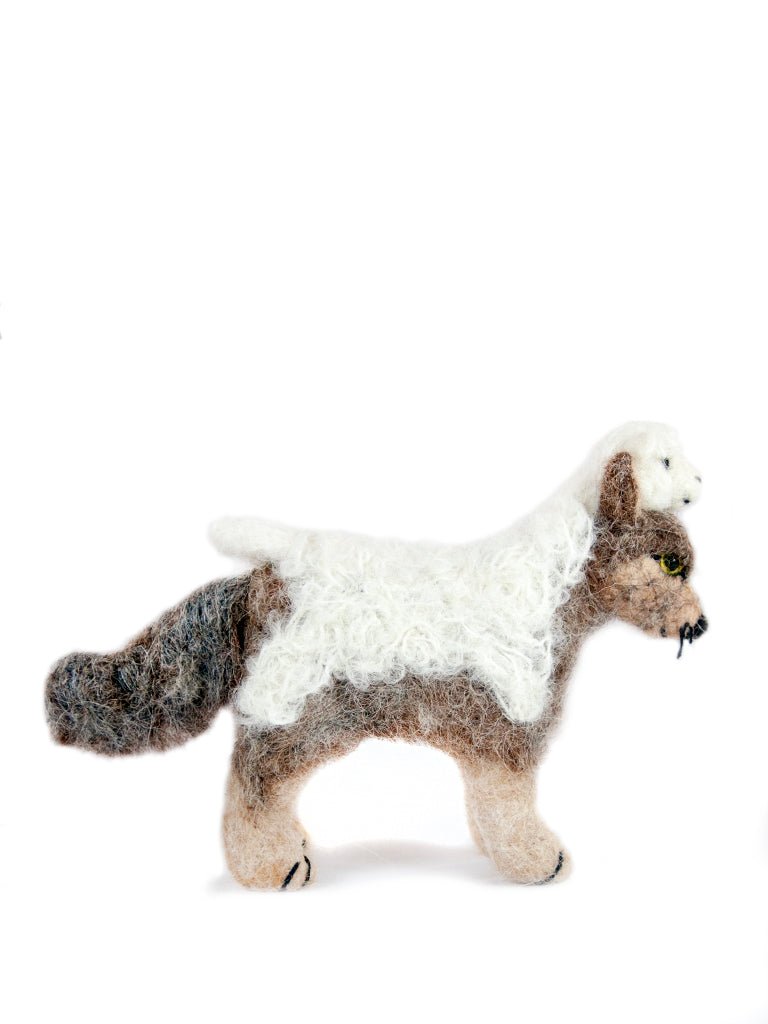 Wolf in Sheep's Clothing: Felted Alpaca Sculpture