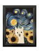 Starry Sunflowers Alpaca: Felted Painting (no paint)